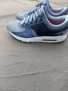 Nike Light Blue and Navy Air Max Running Shoes